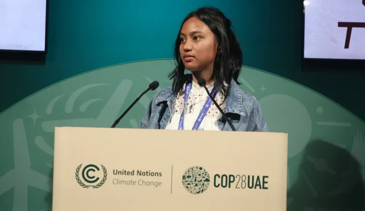 Siswi SMAN 2 Tebo, Nasywa Adivia Wardana jadi pembicara di  Konferensi COP28 PBB di Dubai