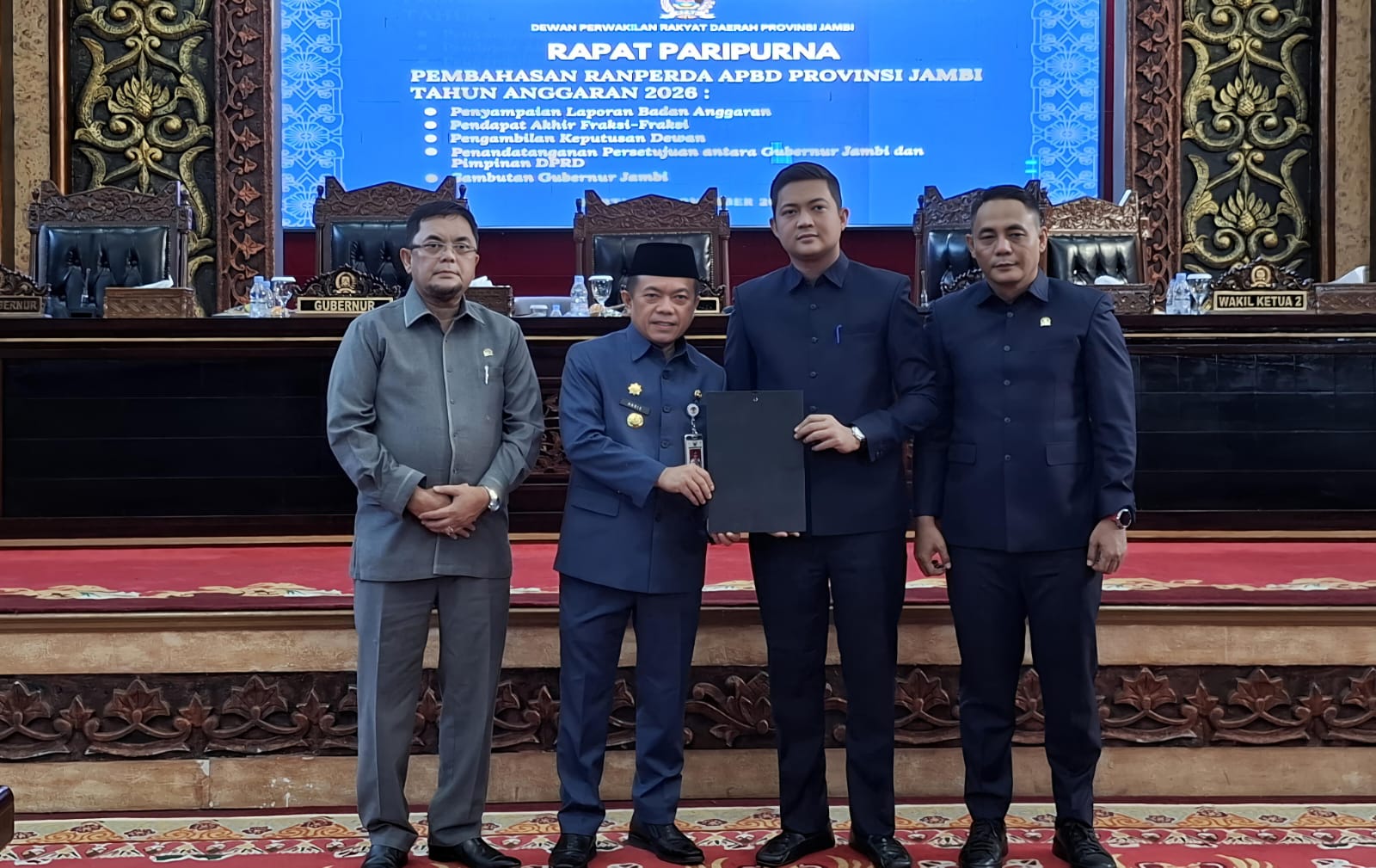 DPRD sahkan APBD Provinsi Jambi 2026 Rp 3,7 triliun
