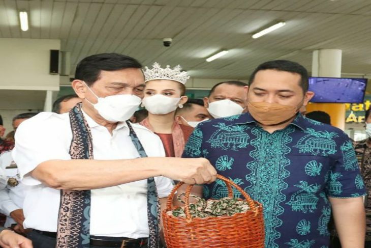 Pinto Jayanegara saat dampingi Menteri Luhut berkunjung di Jambi
