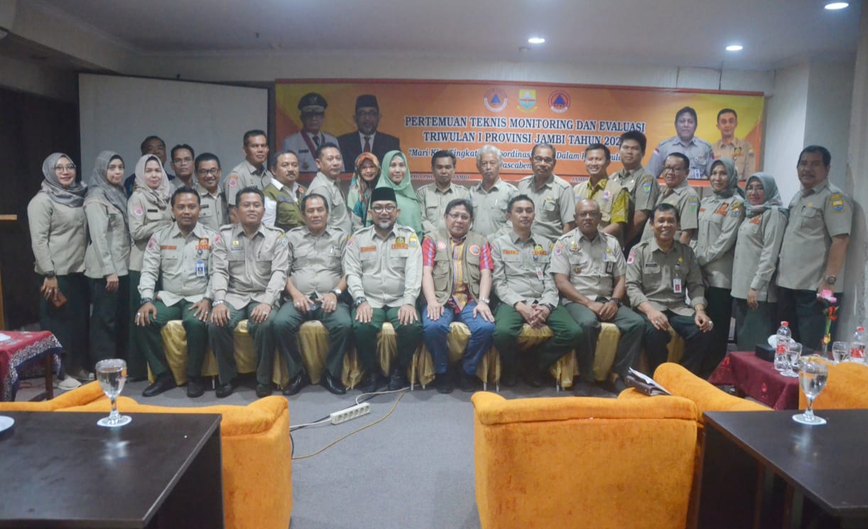 Pjs Sekda Provinsi Jambi saat buka Pertemuan Tekhnis Monev I