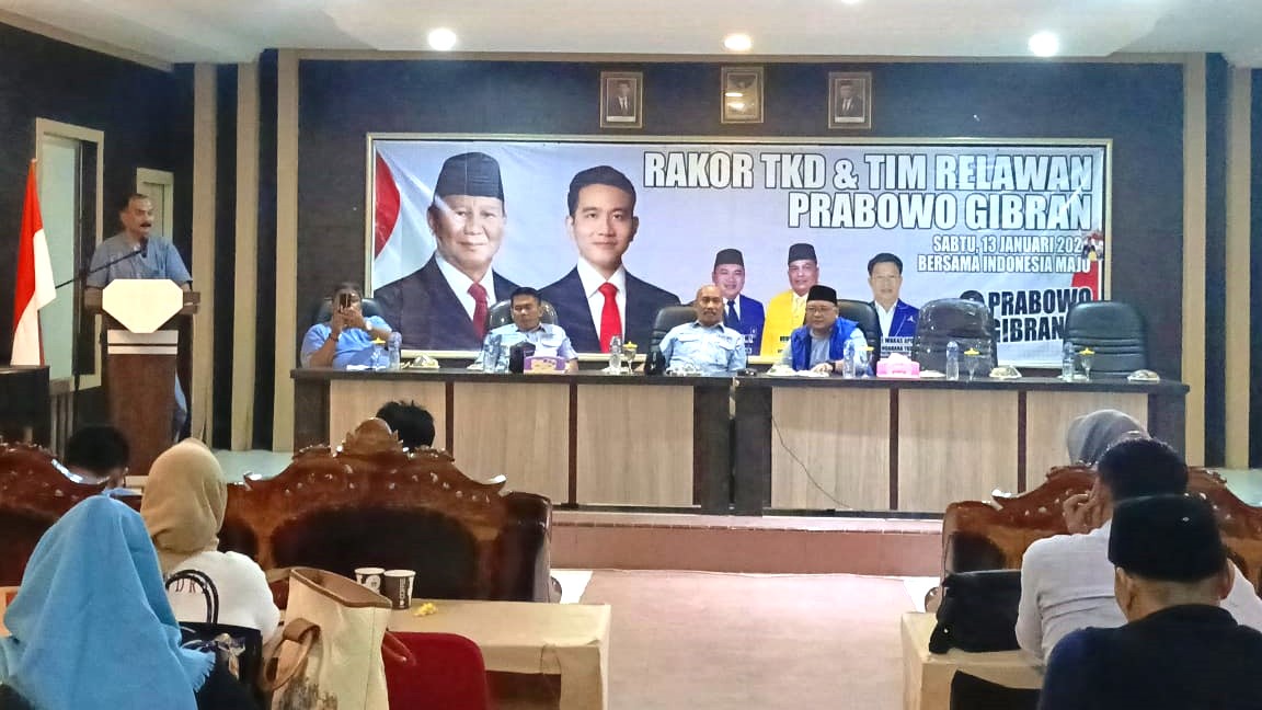 Rakor TKD Merangin dan tim relawan Prabowo-Gibran, Sabtu malam (13/1)