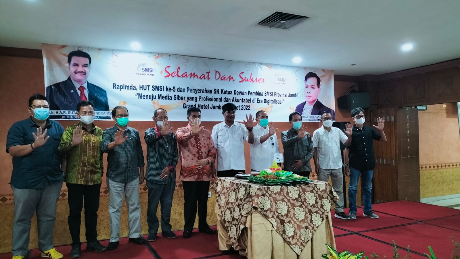 Rapimda SMSI Jambi dan peringatan HUT ke-5 SMSI