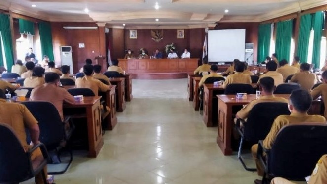 Bupati Romi saat Rakor bersama  Balai Wilayah Sumatera VI