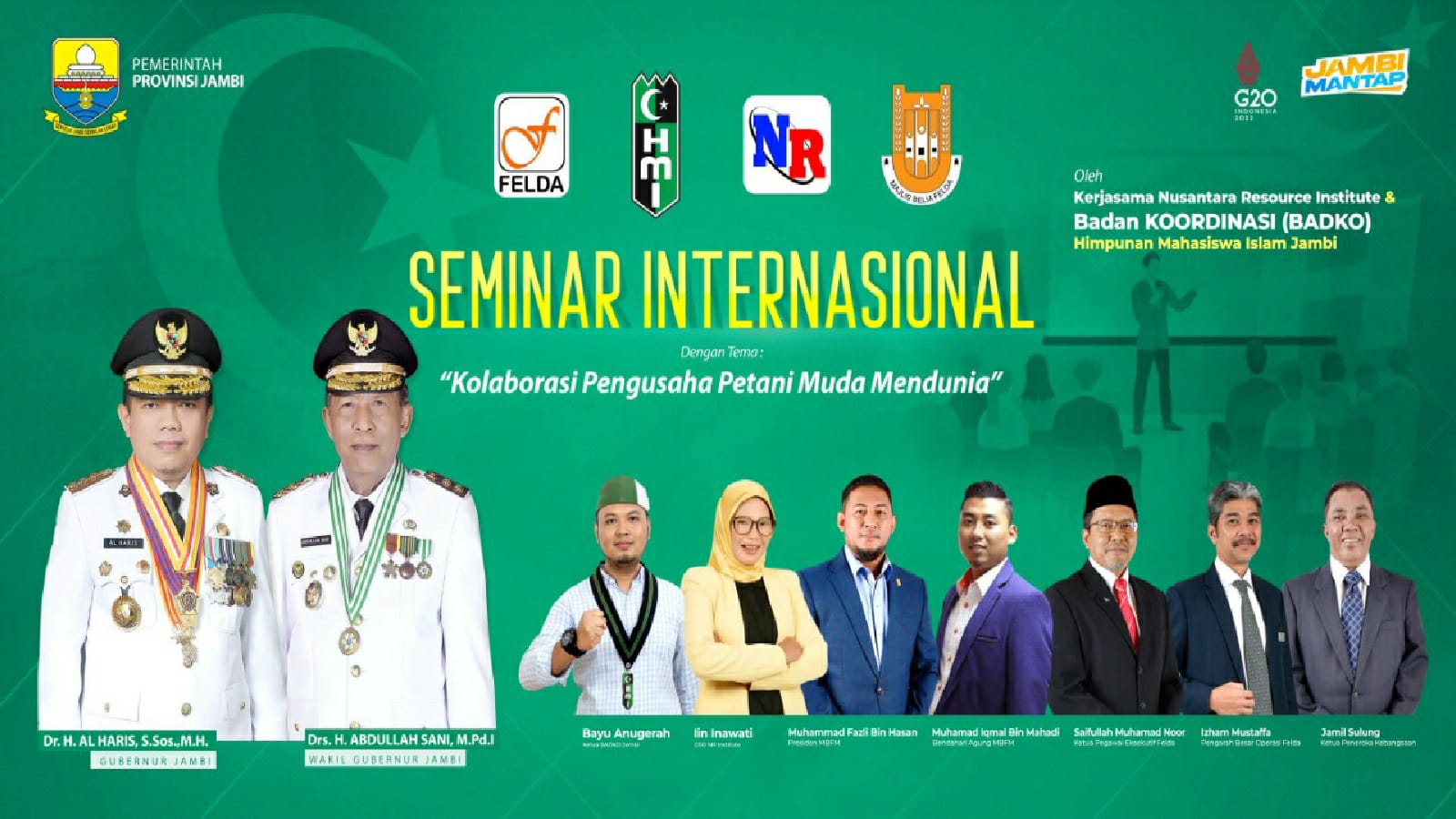 Seminar Nusantara Internasional BADKO HMI Jambi bersama Federal Land Development Authority Malaysia