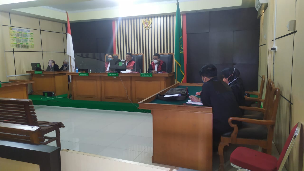 Suasana sidang Lin Andriansyah di PN Jambi