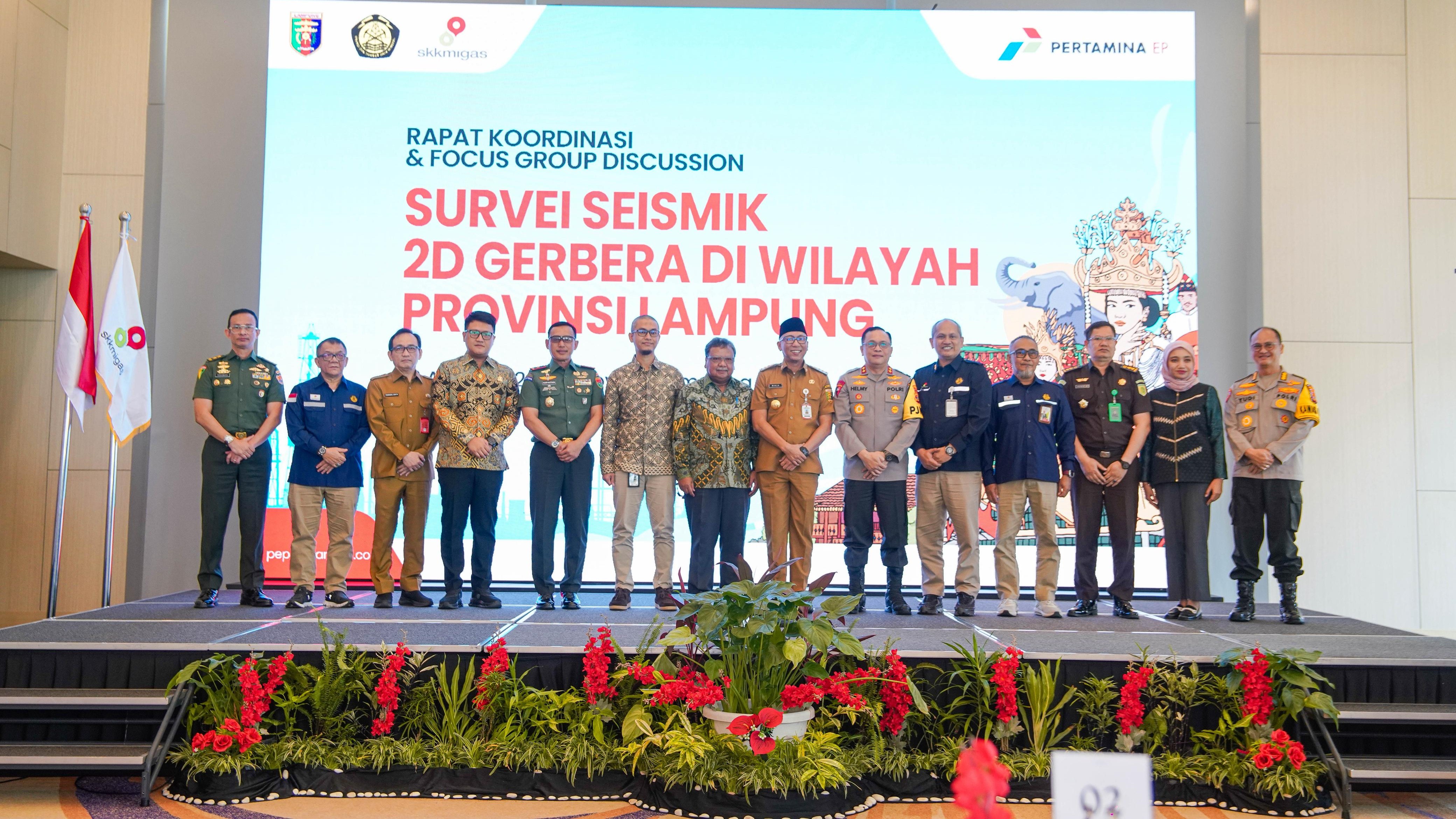 Rapat Kerja dan FGD Survei Seismik 2D - Gerbera bersama Gubernur Lampung
