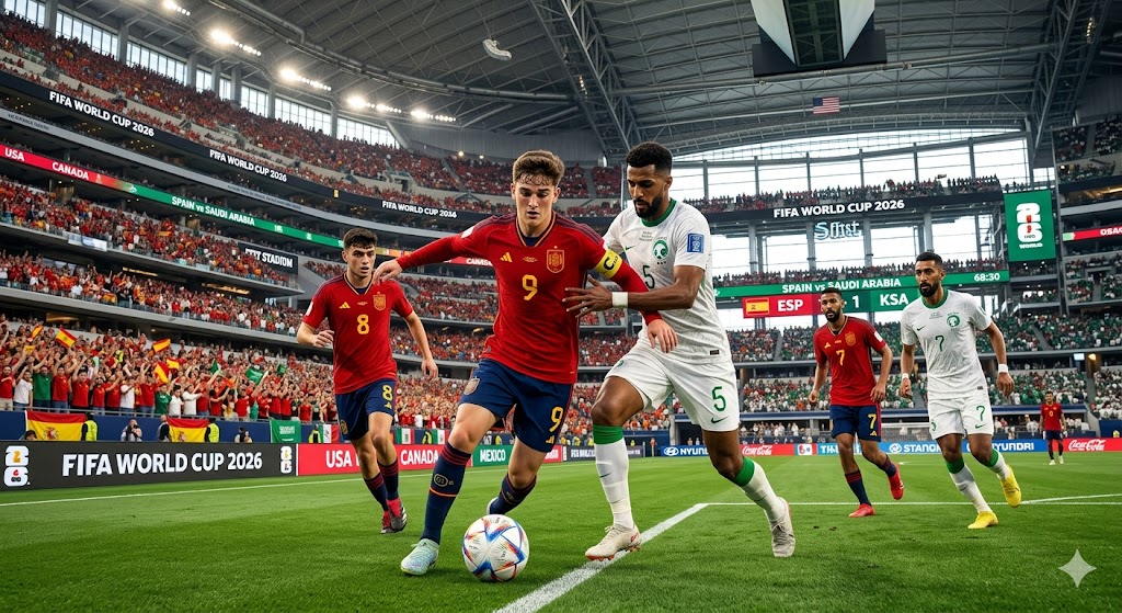 Spanyol vs Arab Saudi Piala Dunia 2026: laga hidup mati Matador di Atlanta