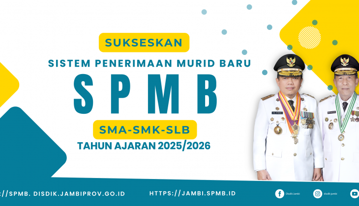 SPMB jenjang SMA, SMK dan SLB Provinsi Jambi TA 2025/2026