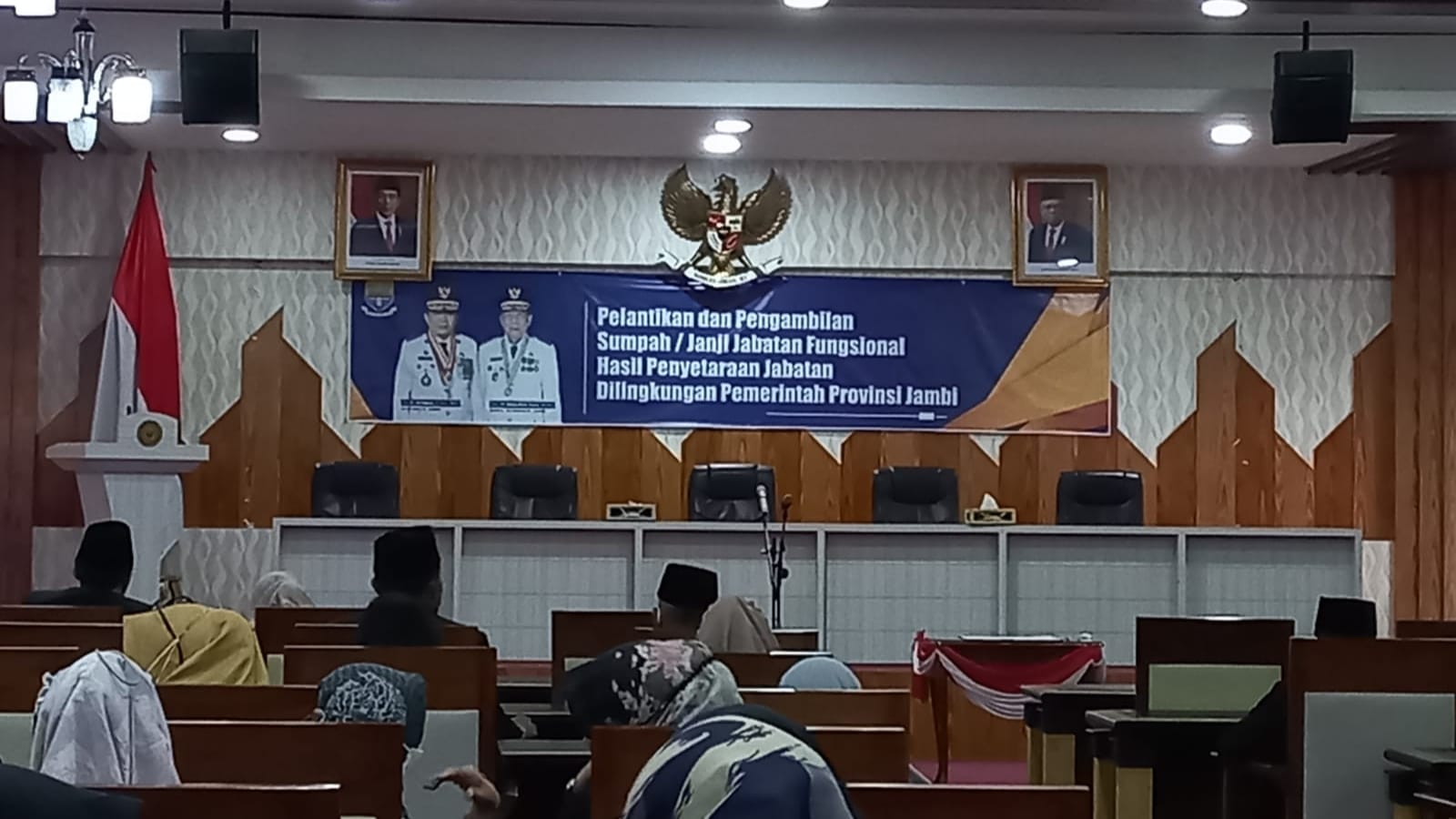 Suasana pelantikan pejabat fungsional Pemprov Jambi