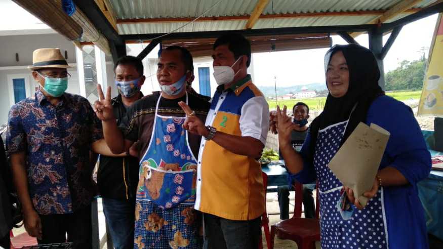 Syafril Nursal saat blusukan di Pasar Lempur Tengah