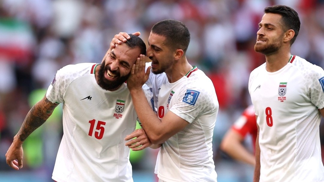 Timnas Iran kalahkan Wales 2-0 bertanding di Stadion Ahmad bin Ali, Jumat (25/11/2022) sore WIB
