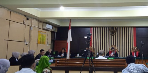 Sidang pembacaan tuntutan eks Dirut Bank Jambi, Yunsak El Halcon