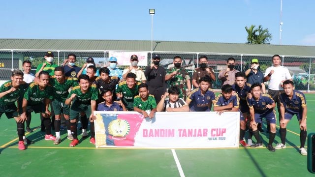 Sekda Agus Sanusi saat hadiri Turnament Futsal Dandim Cup 2022