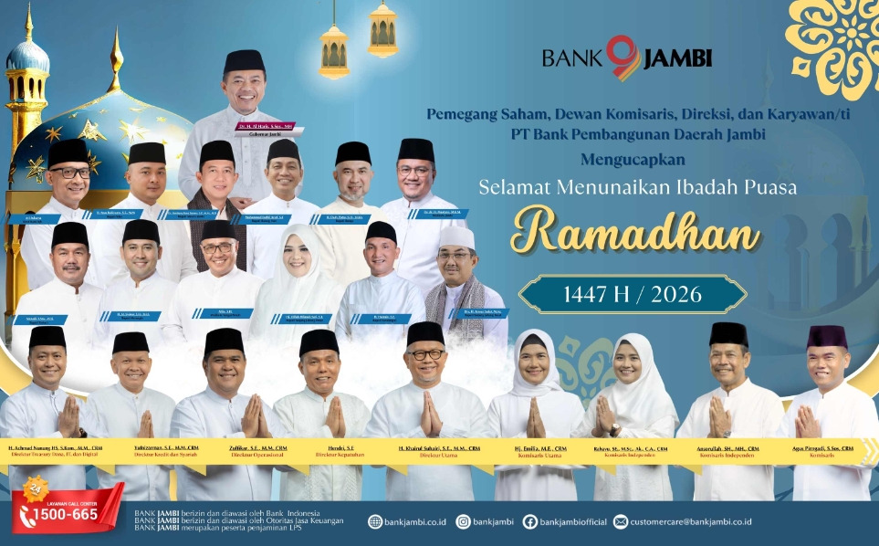 Ucapan selamat Ramadan 1447 H Bank Jambi