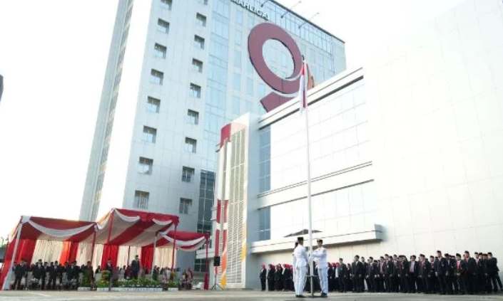 Upacara HUT ke-81 RI di Bank Jambi