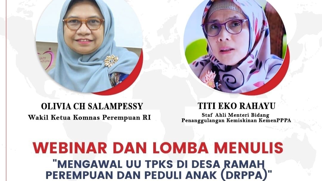 Webinar dak lomba menulis FJPI yang bekerjasama dengan Kemen PPPA